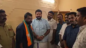akhil omanakkuttan congress leader joined bjp