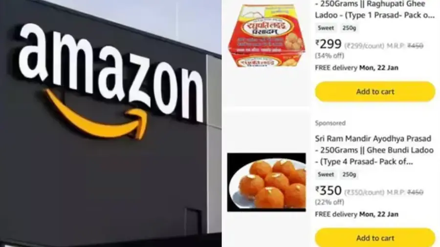 amazon fined Ayodhya Ram temple prasad