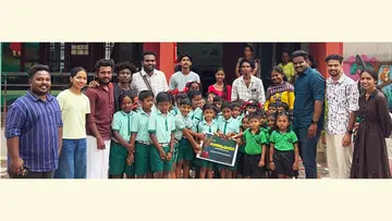 ആറാമട ജിഎൽപി സ്കൂളിൽ പോഷകാഹാര പദ്ധതി എസ്എഫ്ഐ ജില്ലാ സെക്രട്ടറി എം എ നന്ദൻ ഉദ്ഘാടനം ചെയ്യുന്നു