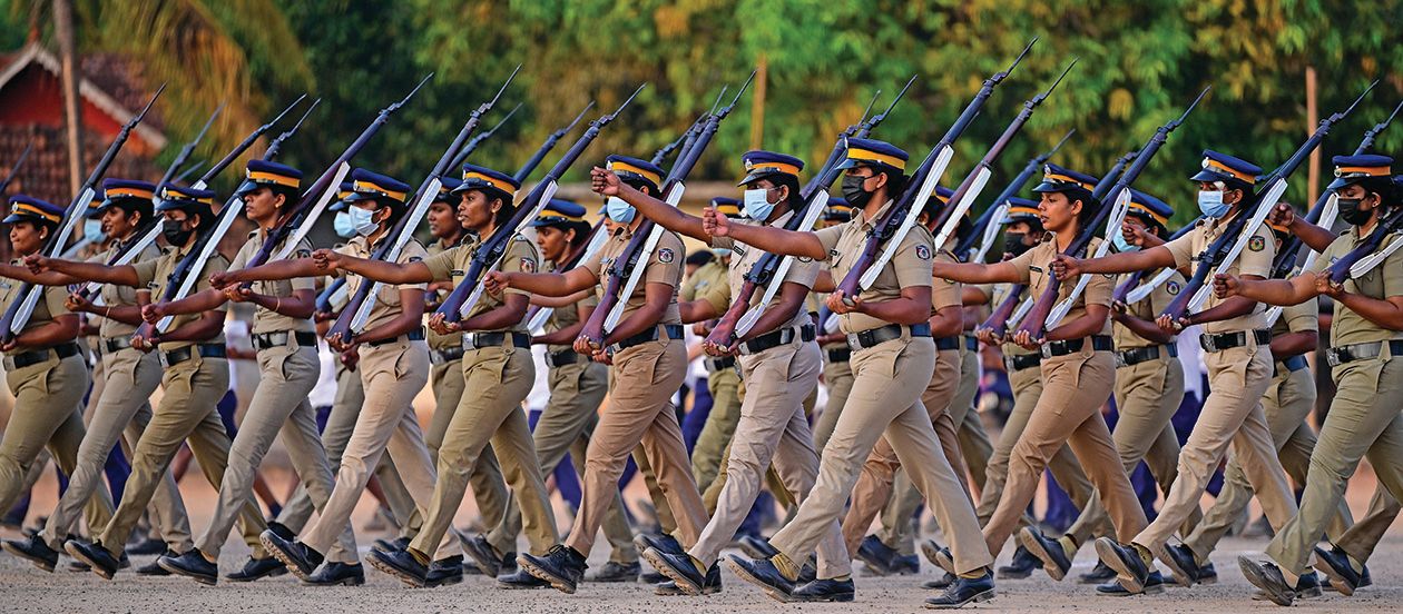 ആലപ്പുഴ റിക്രിയേഷൻ ഗ്രൗണ്ടിൽ നടന്ന റിപ്പബ്ലിക് ദിന പരേഡിന്റെ റിഹേഴ്സലിൽ നിന്ന്