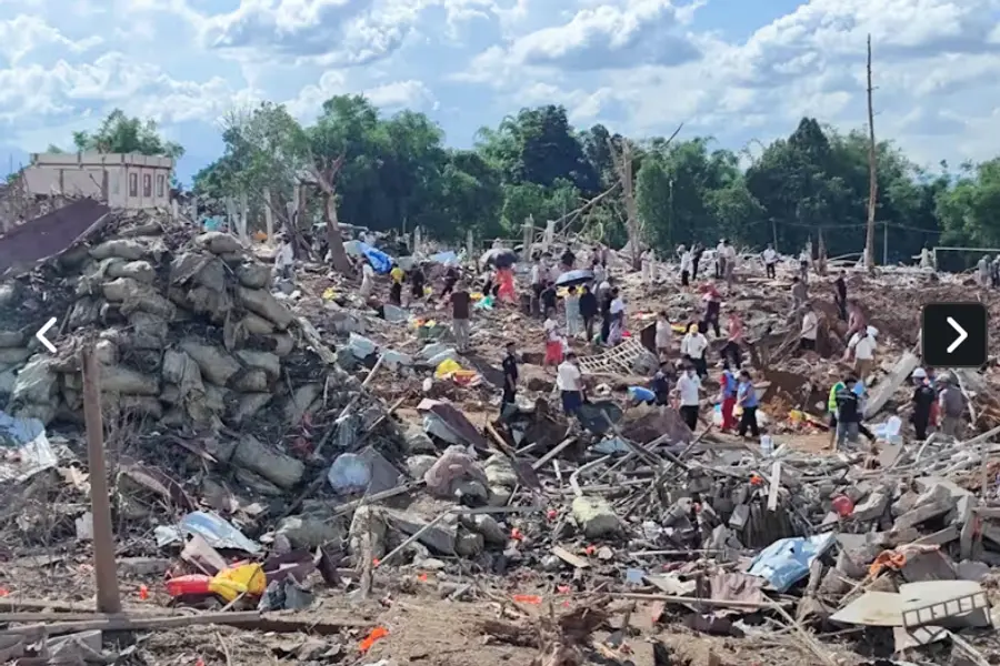 myanmar blast