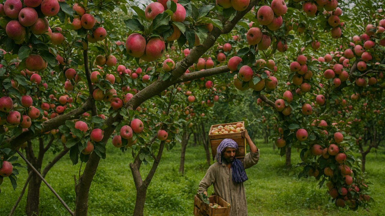 apple farm in kashmir