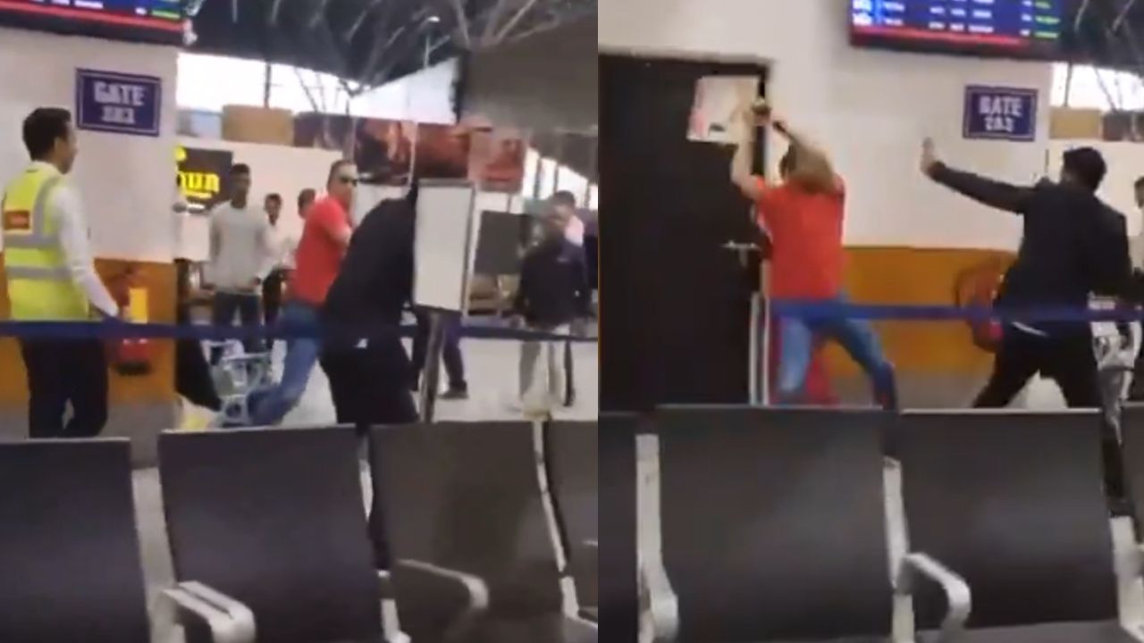 army officer attack spicejet crew