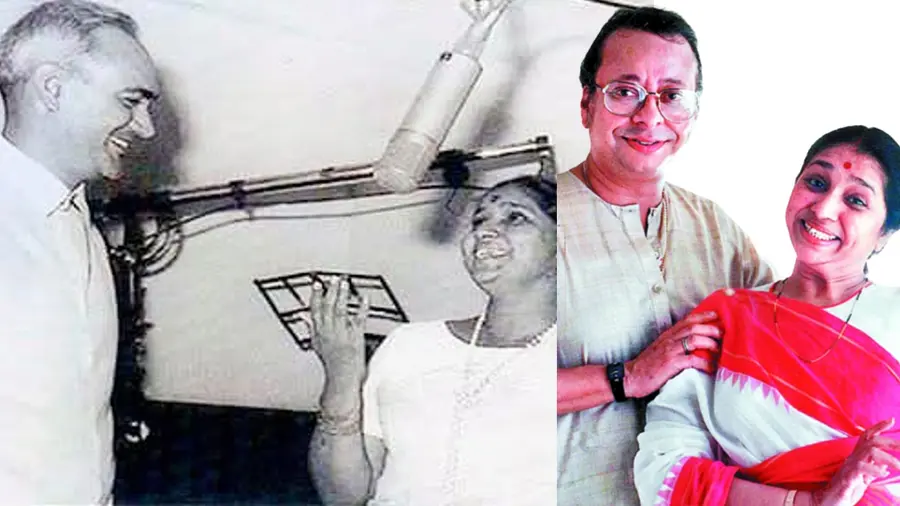 asha bhosle with r d barman
