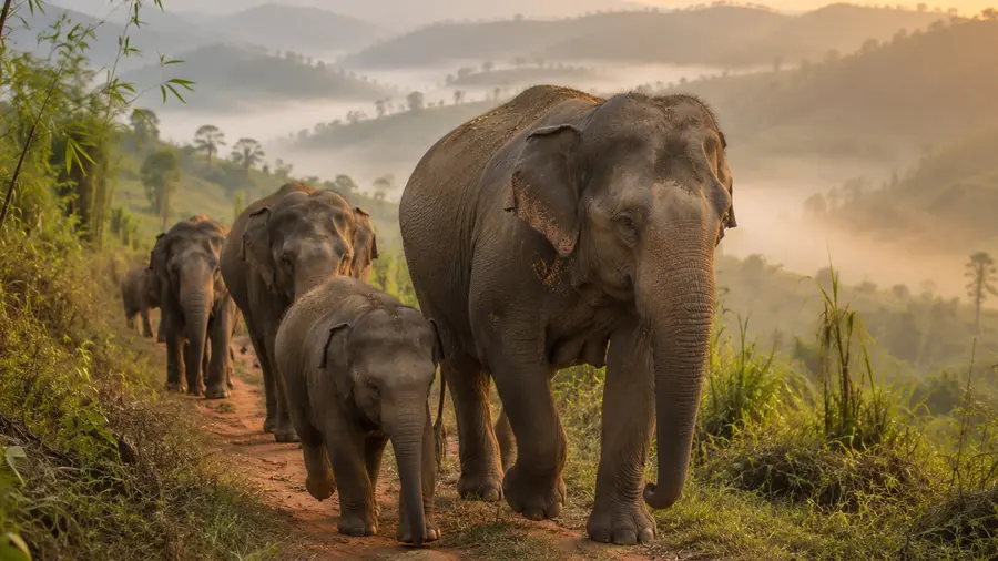 asian elephant ai image