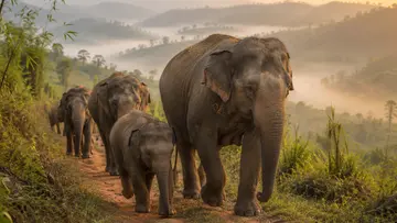 asian elephant ai image