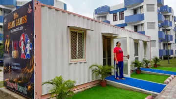 asian games container home