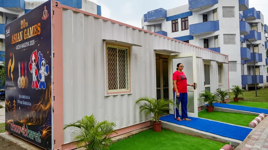 asian games container home