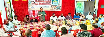 ബാലസംഘം ജില്ലാ സമ്മേളനം സംഘാടകസമിതി രൂപീകരണം ജില്ലാ പഞ്ചായത്ത്‌ മുൻ പ്രസിഡന്റ്‌ ആർ നാസർ  ഉദ്‌ഘാടനംചെയ്യുന്നു