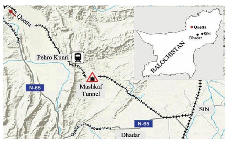Pakistan Train Hijack map
