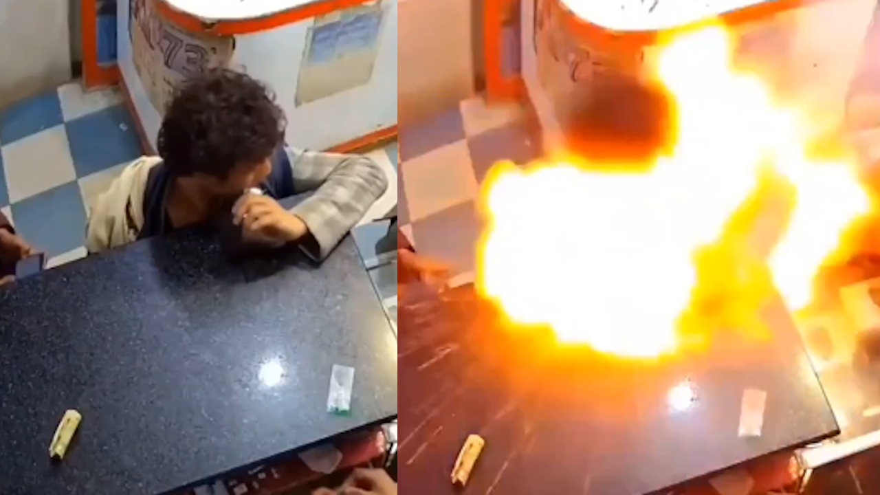 battery exploded