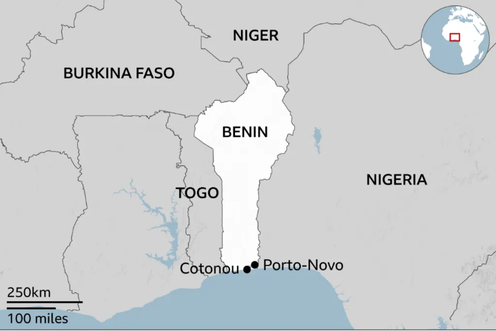 benin map