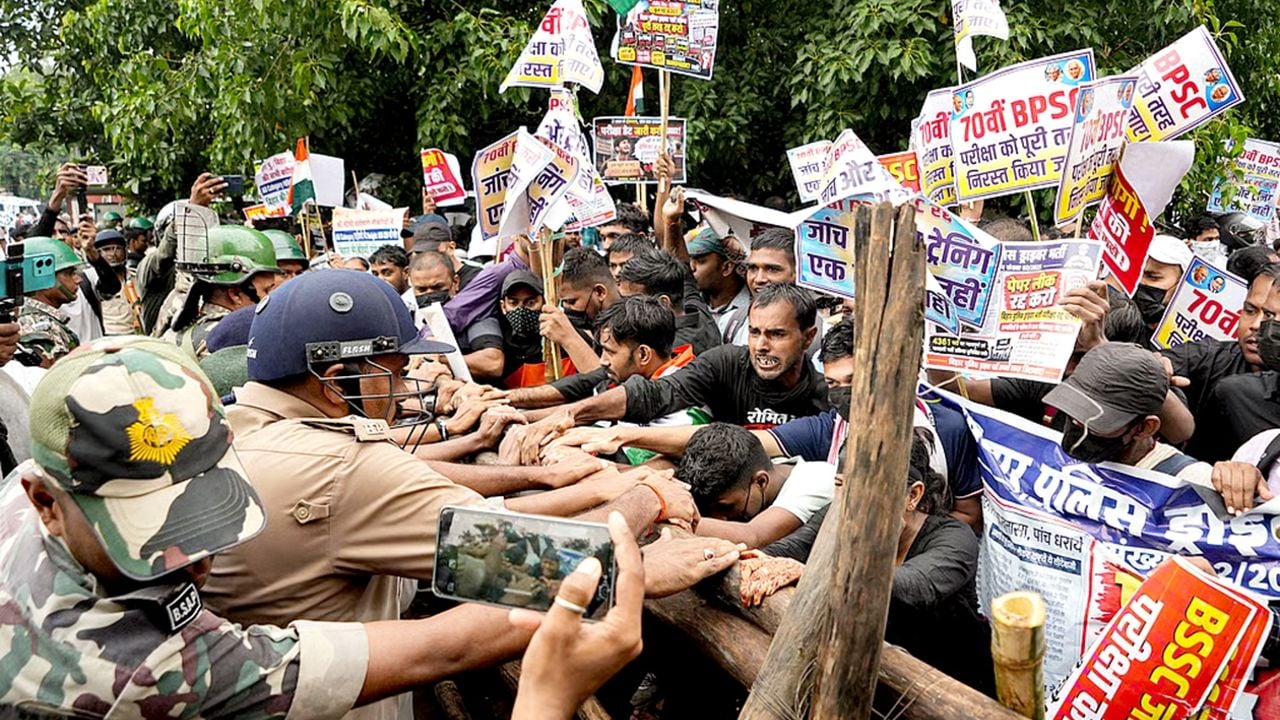 bihar protest psc