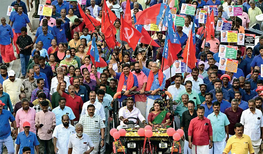 Ldf Vikasana Munnetta Jadha binoy viswam