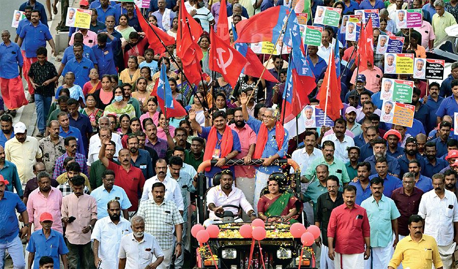 Ldf Vikasana Munnetta Jadha binoy viswam