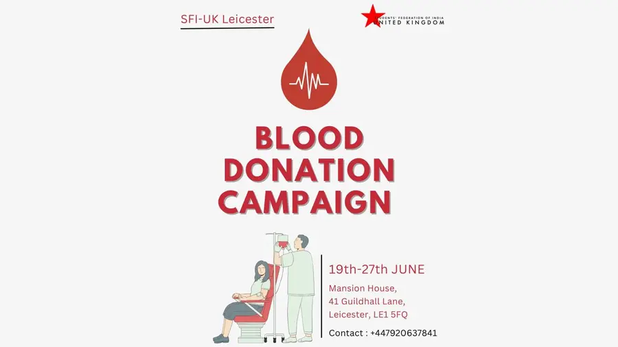 blood donation camp by sfi