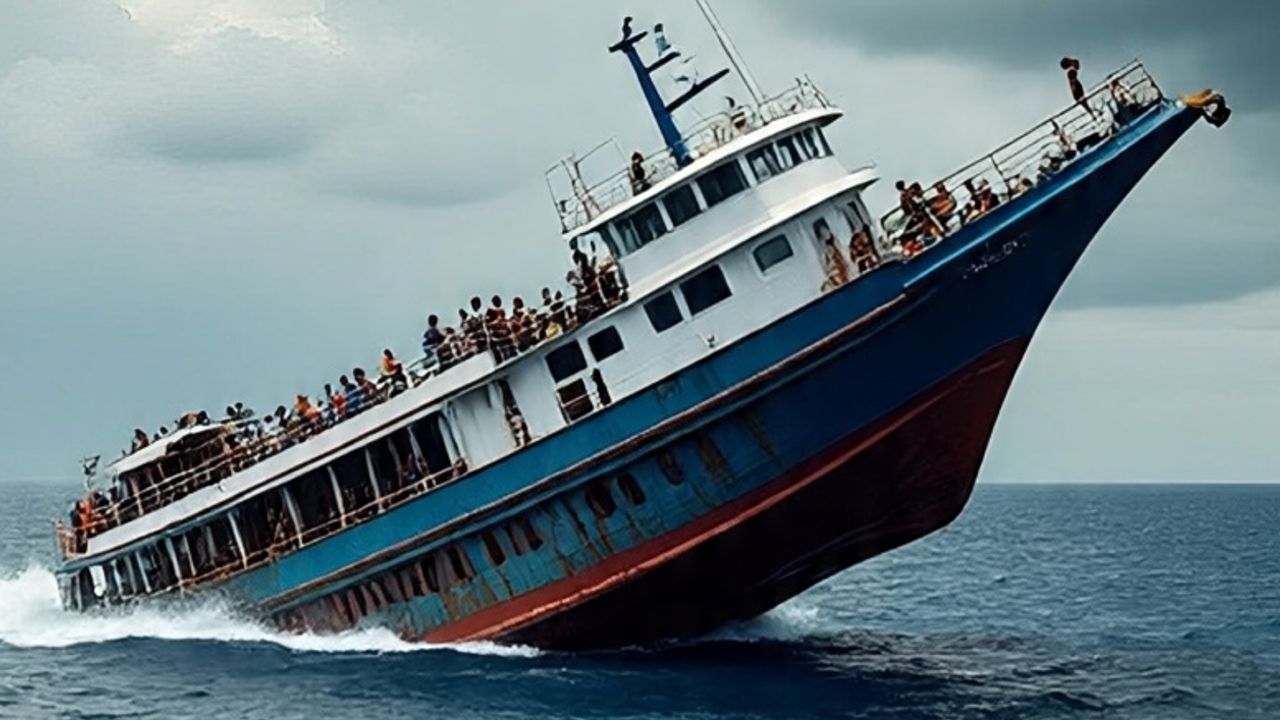 boat sinking