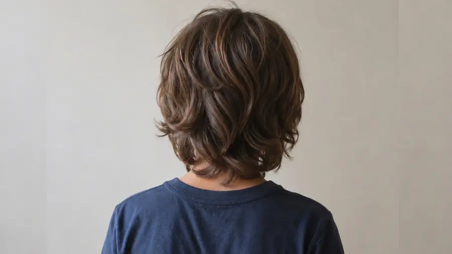 boy with long hair