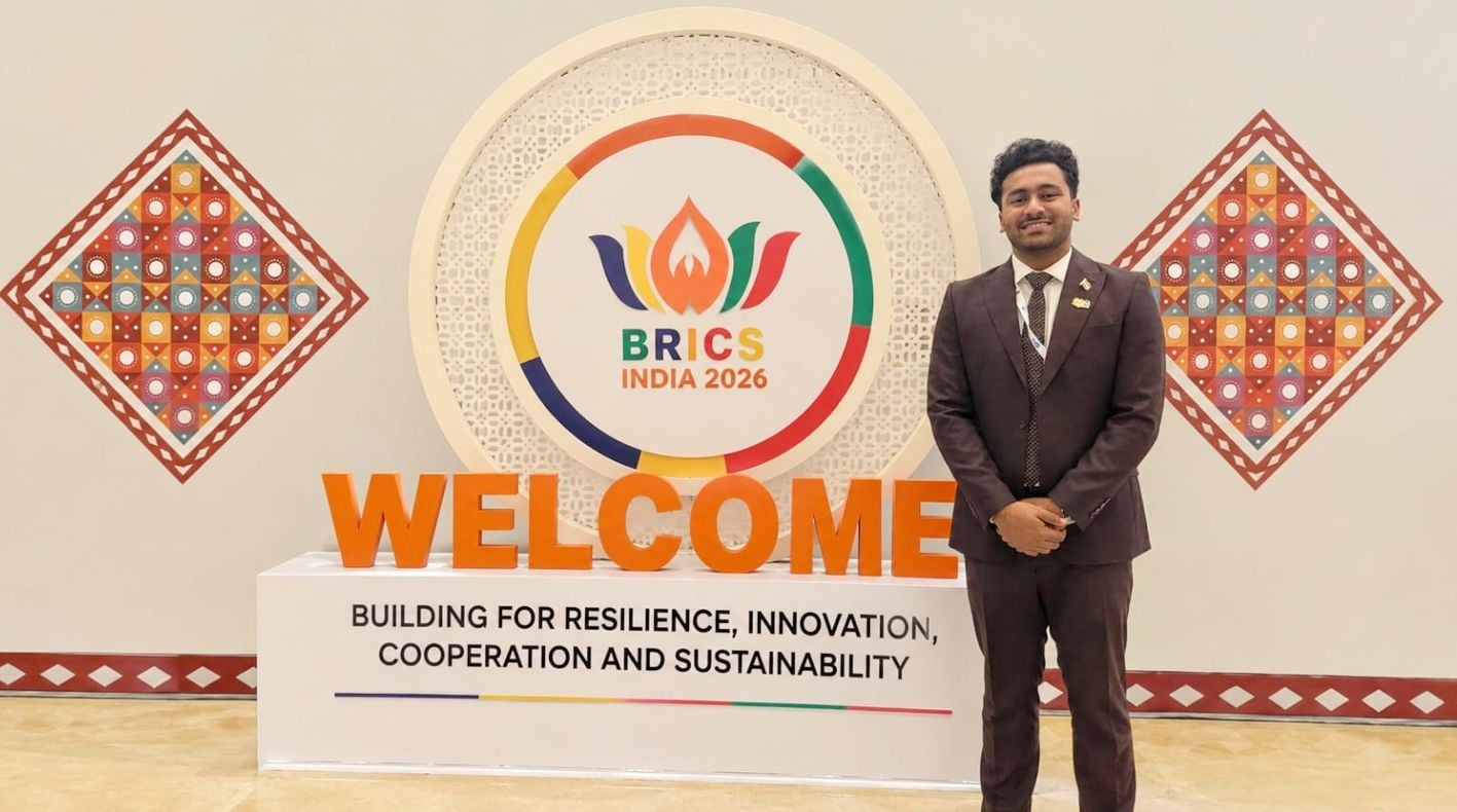 Amal Manoj, a native of Edacheri, brings pride to Kerala at the BRICS summit held in Delhi.