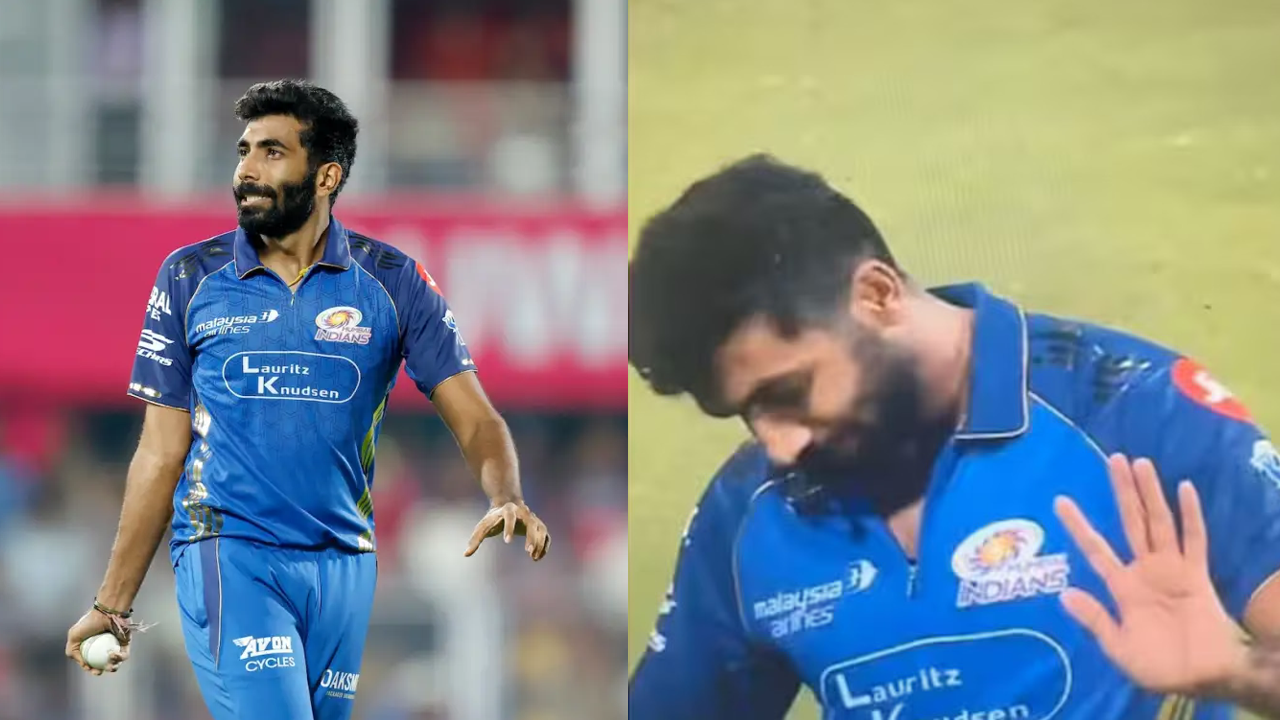 റൺ അപ്പ് മാർക്കർ വലിച്ചെറിഞ്ഞ് ജസ്‌പ്രീത് ബുംറ; വീഡിയോ