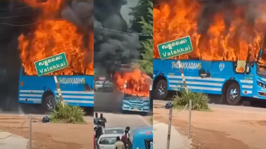 Bus Fire Accident