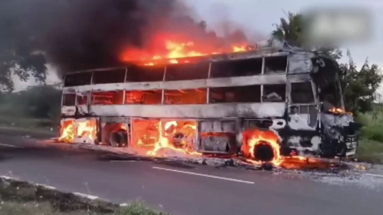 bus fire
