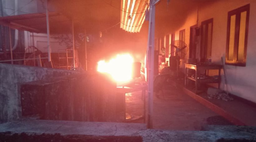 car fire