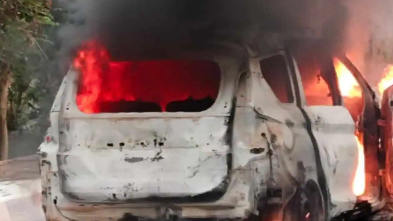 car fire