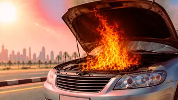 car fire