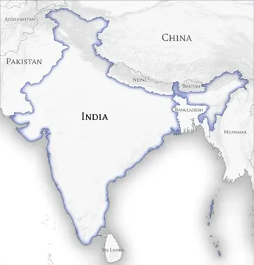 india black and white