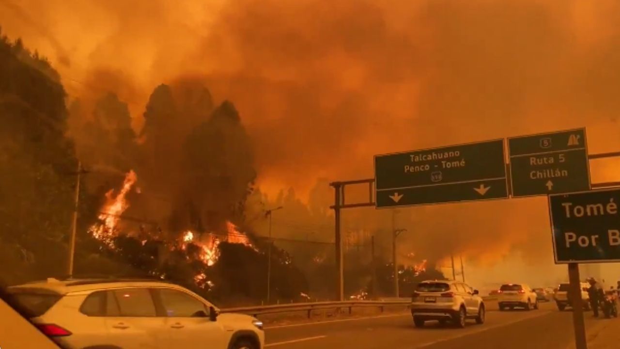 chile wildfire