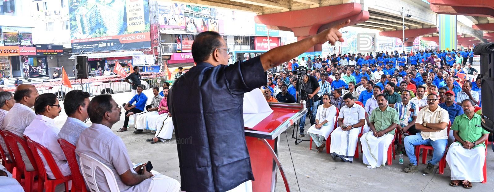ernakulam trade union march