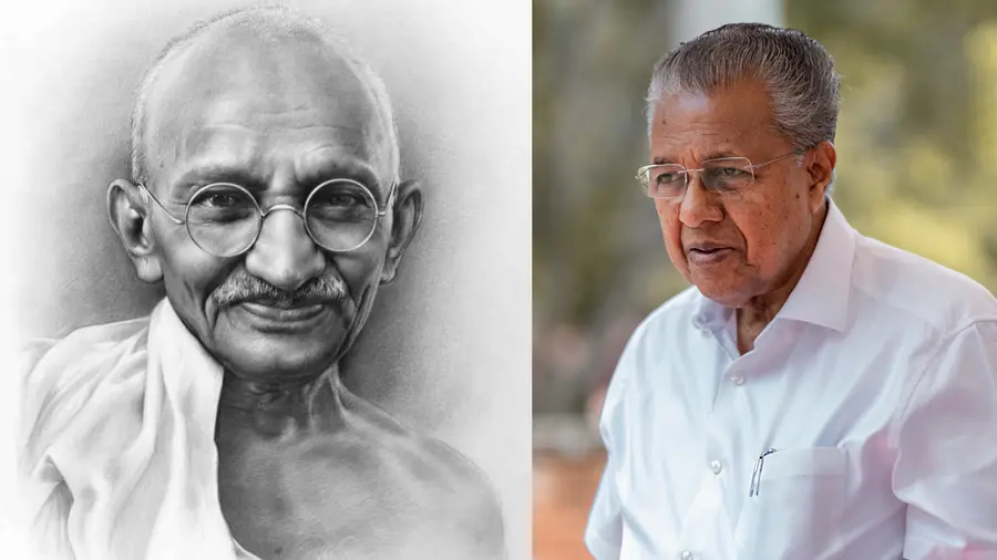 cm pinarayi vijayan mahatma-gandhi