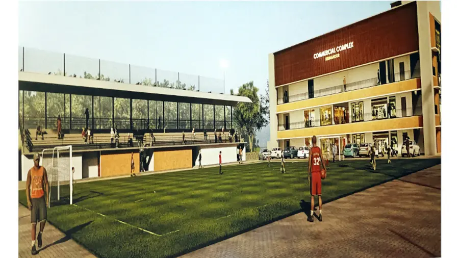 കിളിമാനൂര് ടൗണ് ബസ് സ്റ്റാൻഡ് മൈതാനത്ത് നിർമിക്കുന്ന കളിസ്ഥലത്തിന്റെയും വാണിജ്യസമുച്ചയത്തിന്റെയും രൂപരേഖ