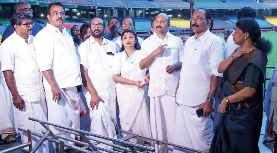 congress violence in jln stadium