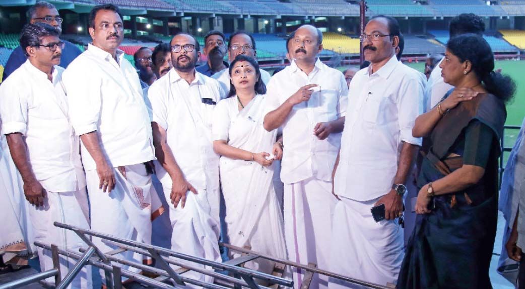 congress violence in jln stadium