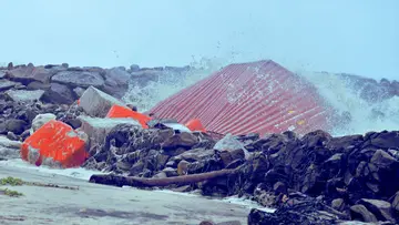 Container washed ashore 