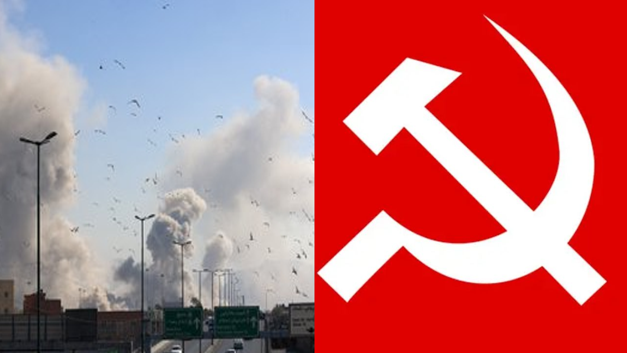 cpim against modi's silence on iran war