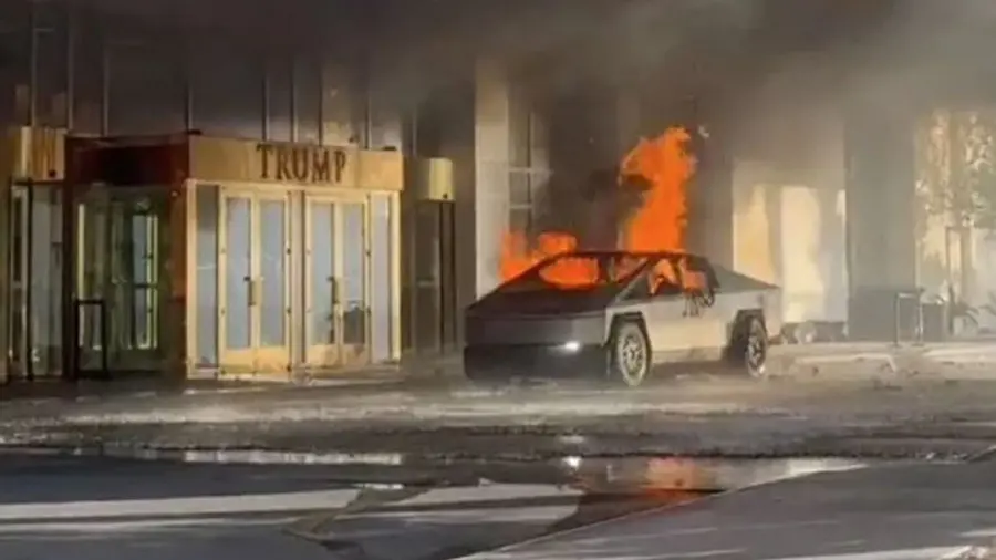 cyber truck explosion