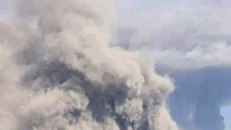 Ethiopian Volcano Eruption ash over delhi