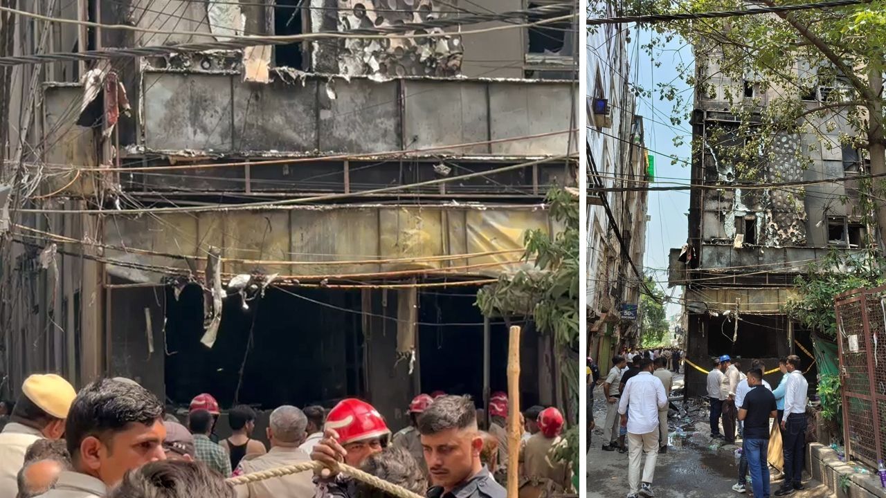 FIRE ACCIDENT DELHI HOTEL