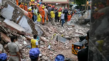 delhi building collapse afp