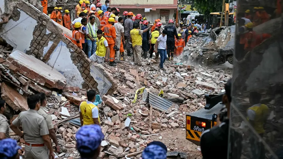 delhi building collapse afp