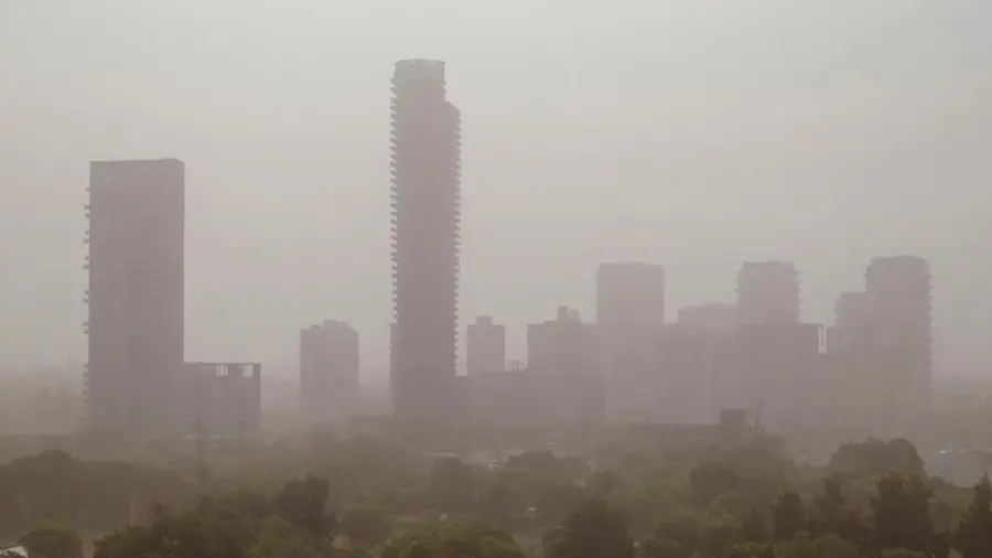 delhi climet Image Credit : PTI