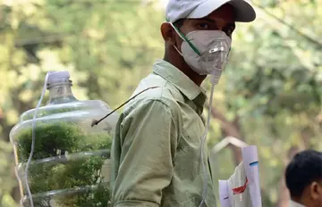 Delhi Air Polution protest against bjp