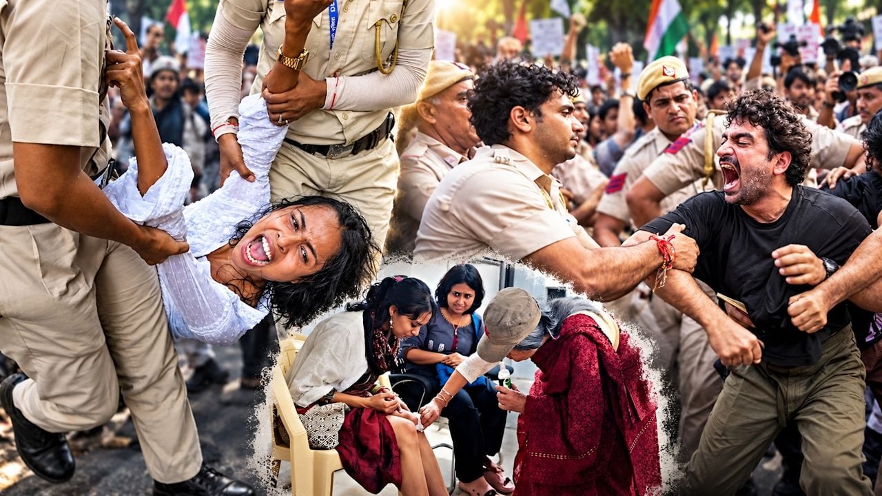 delhi protest left