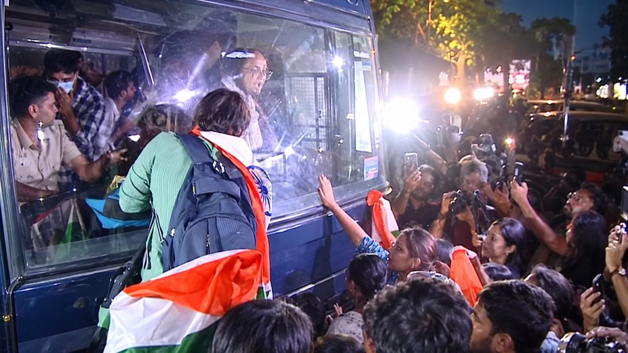 delhi sfi protest