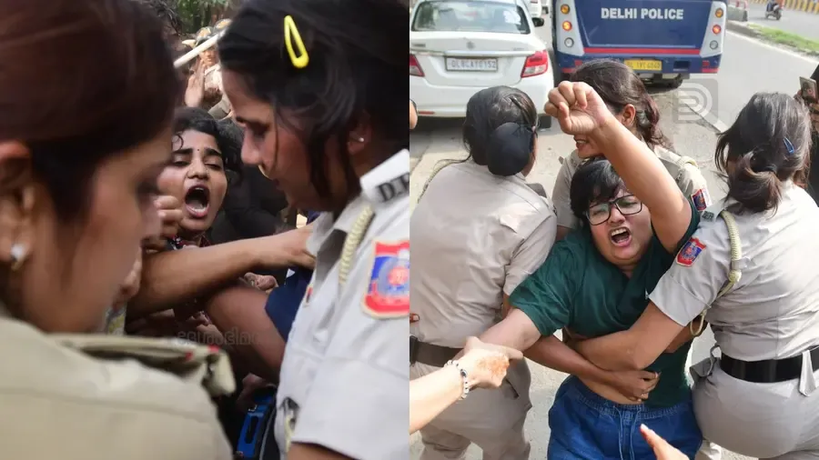 delhi sfi protest nta