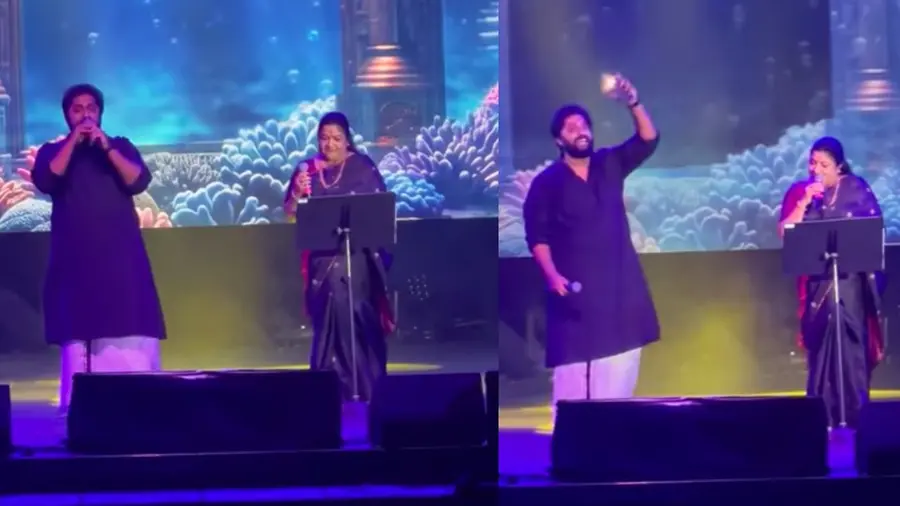 dhyan sreenivasan sang with k s chitra