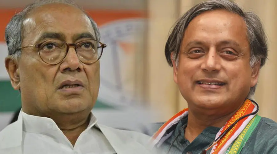 Digvijaya Singh Shashi Tharoor praising rss